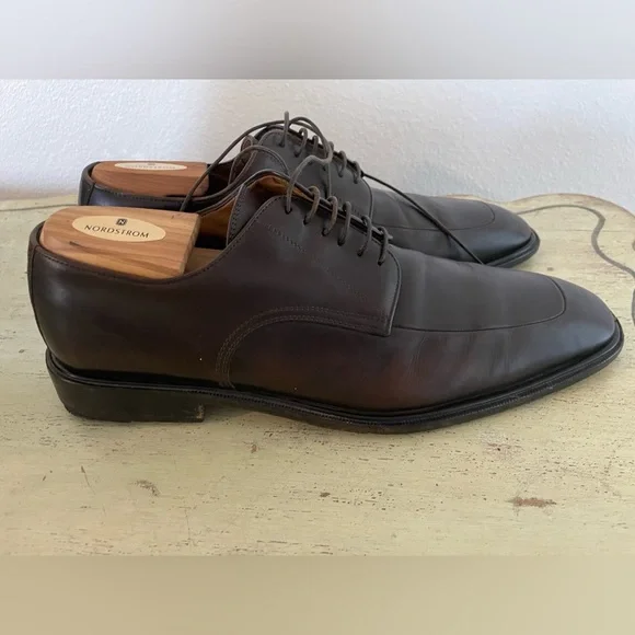 To Boot New York Made in Italy Apron Toe Oxford Shoes in Brown Size 10 1/2 $395 - Picture 4 of 8